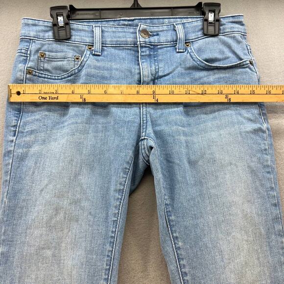 Vineyard Vines Women's Skinny Raw Hem Preppy Size 2 Blue Light Wash - Picture 3 of 13